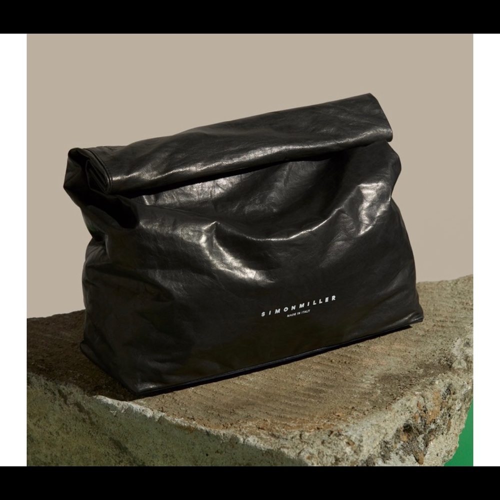 Simon Miller designee leather clutch
